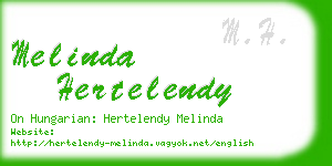 melinda hertelendy business card